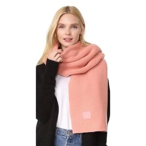 Acne Studios Bansy L Face Scarf Pale Pink Editorialist